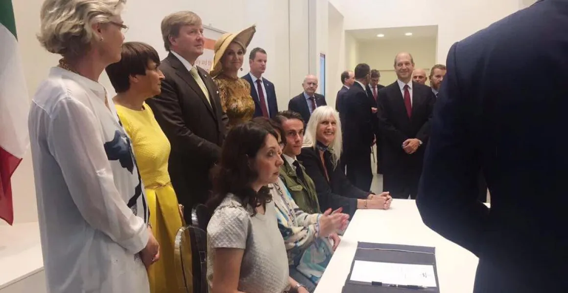 Berto incontra la Famiglia Reale OlandeseA Milano le celebrazioni per la partnership tra Italia e Olanda nel denim.